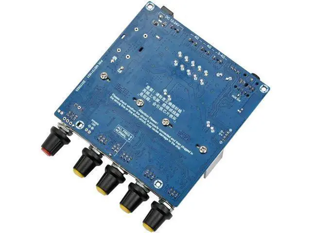 Alt view image 5 of 7 - WERLEO DC12V-24V 2.1 Channel TPA3116 Subwoofer Amplifier Board High Power Bluetooth Audio Amplifier Board 2 x 50W+100W