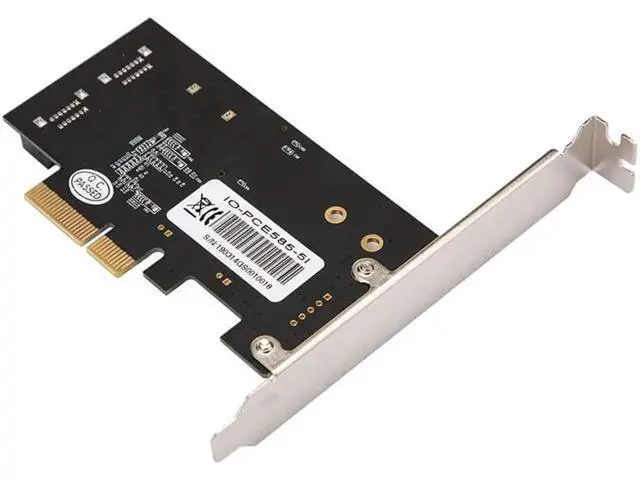 Alt view image 5 of 7 - PCIE to 5 Port SATA III 6g 5 ports controller card PCIe 3.0 x4 expansion card with Low Profile Bracket