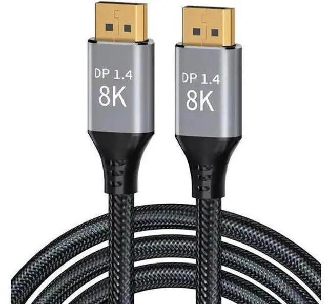 Main image of AOMOPROING DisplayPort Cable 1.4, 16.5FT DP Cable, Ultra HD 8K@60Hz 4K@144Hz, High Speed 32.4Gbps HDCP 3D Slim and Flexible DP to DP Cable for HDTVs, Displays, Monitors, Graphics, PC 16.5 ft.