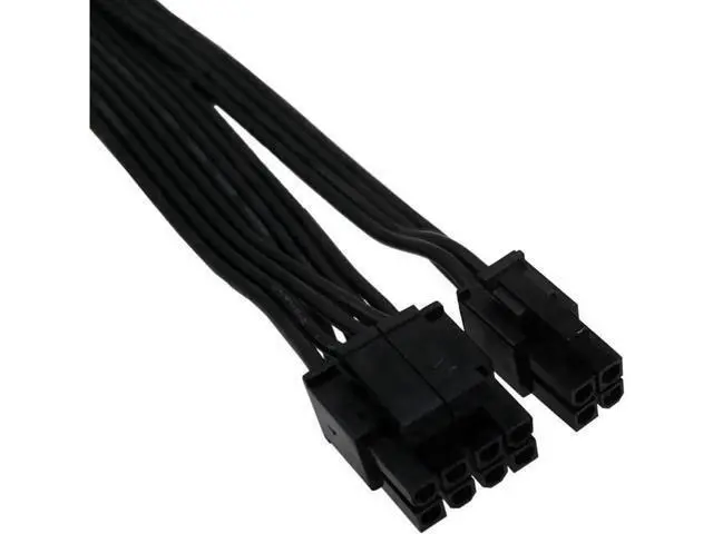 Alt view image 4 of 4 - (2-PCS ) CPU 8 Pin Female to CPU 8 Pin ATX 4 Pin Male Power Supply Converter Adapter Extension Cable for Motherboard 9.5-inch(24cm)