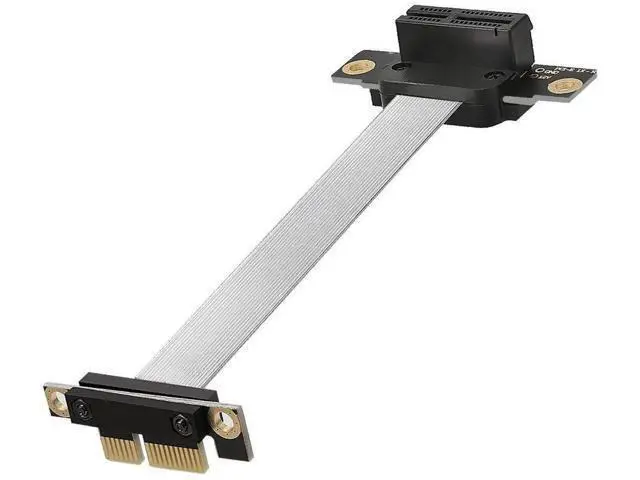 Alt view image 4 of 5 - PCI-e PCI Express 1X Expander Extension Cable, Silver-Plated Shield Foldable, Full-Speed, Stable, Lossless Signal (5cm)