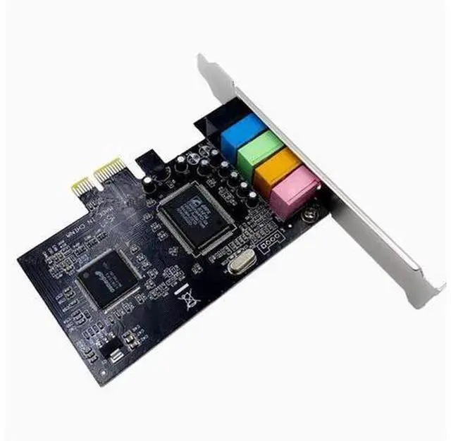 Alt view image 3 of 5 - PCI-E 5.1 Desktop built-in sound card Stereo audio card CMI8738 with reverb support for win7