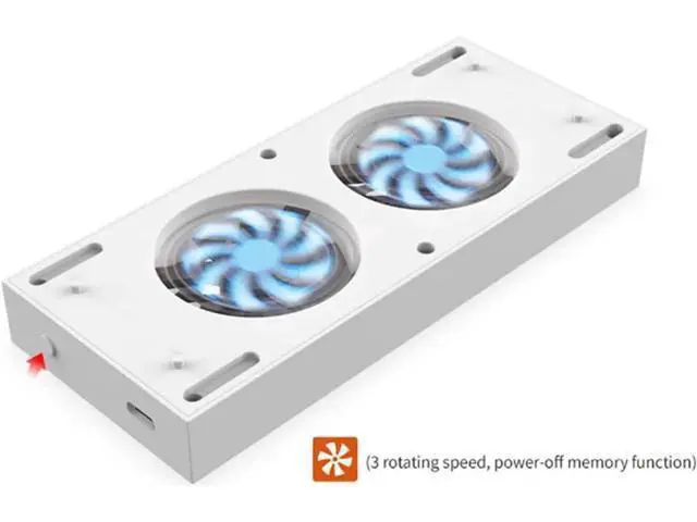 Alt view image 2 of 7 - Vertical Cooling Fans Stand for Xbox Series S Console Smart Xbox Series S Cooler Fan Temperature Controlled 3 Levels Adjustable Speed with Type-C Power Input