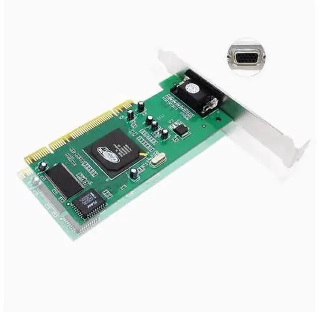 Alt view image 4 of 5 - Desktop PC PCI built-in graphics card ATI Rage XL 8MB trailer card VGA card