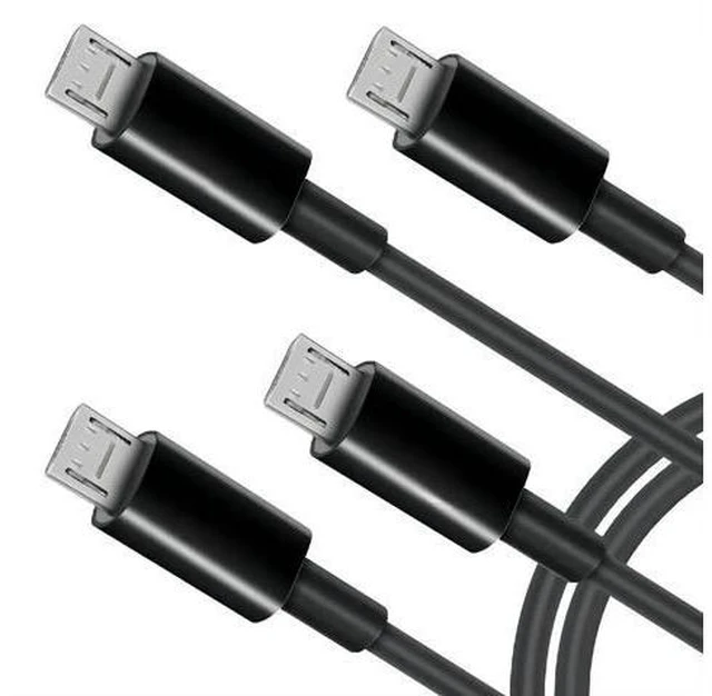 Alt view image 3 of 7 - Aomoproing 3-in-1 USB 2.0 A Male to Micro USB Male Charging Cord, Data Sync Adapter, Splitter Cable (Black-1m-3 Pack)