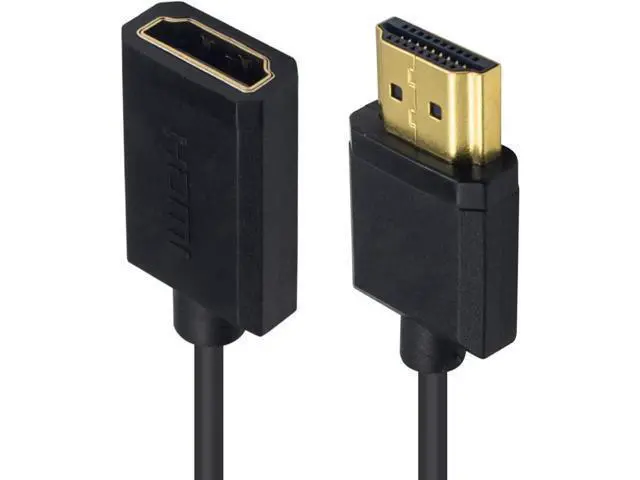 Alt view image 2 of 7 - 4K HDMI Extension Cable 6FT/1.8M, Coiled HDMI Male to Female Cable Compatible for Nintendo Switch, Xbox One S 360, PS5, PS4, Roku TV Stick, Blu Ray Player, etc
