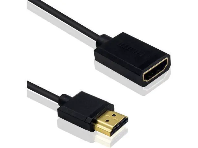 Alt view image 5 of 7 - 4K HDMI Extension Cable 6FT/1.8M, Coiled HDMI Male to Female Cable Compatible for Nintendo Switch, Xbox One S 360, PS5, PS4, Roku TV Stick, Blu Ray Player, etc