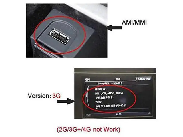 Alt view image 6 of 7 - Media in AMI MDI USB-C USB 3.1 Type-C Charge Adapter Cable for Car VW Audi 2014 A4 A6 Q5 Q7