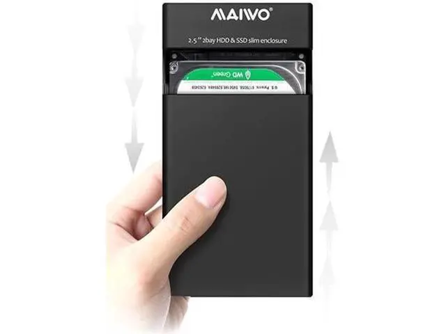 Alt view image 5 of 7 - Fast speed 2 Bay USB3.0 HDD Enclosure dual 2.5 Inch Hard Disk Drive Raid Enclosure Storage RAID0 RAID1 JBOD WIN8 Win10 MAC