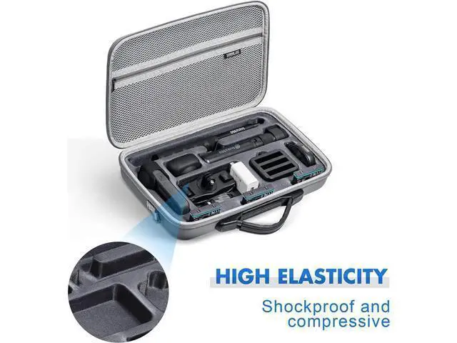 Alt view image 3 of 7 - Insta360 X3 Case, Waterproof Portable Storge Bag Travel Case for Insta360 X3 One Camera Accessories