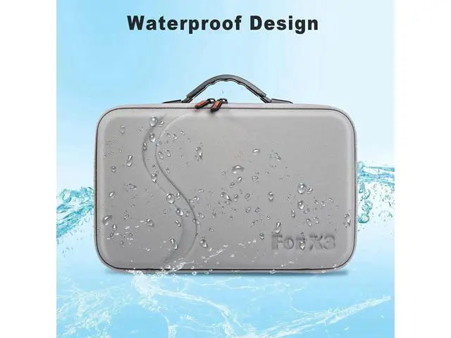 Alt view image 6 of 7 - Insta360 X3 Case, Waterproof Portable Storge Bag Travel Case for Insta360 X3 One Camera Accessories