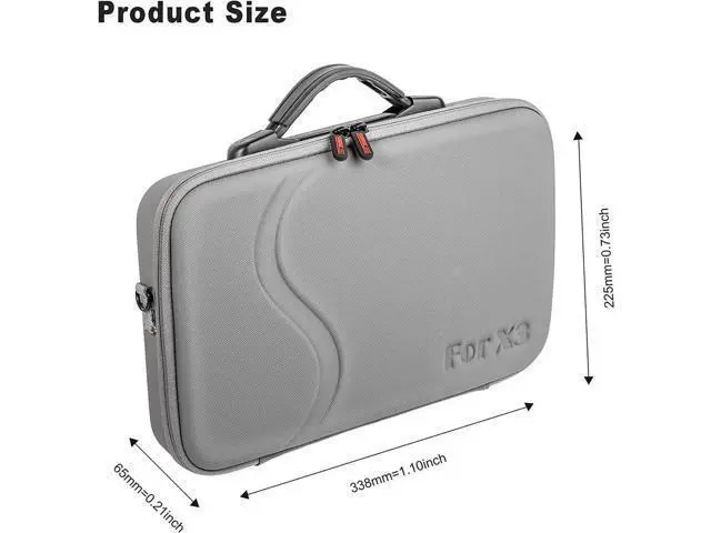 Alt view image 7 of 7 - Insta360 X3 Case, Waterproof Portable Storge Bag Travel Case for Insta360 X3 One Camera Accessories