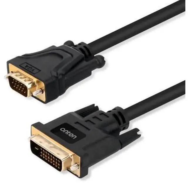 Alt view image 4 of 6 - ONTEN DVI to VGA adapter 24+1 to vda computer monitor host connection cable converter 3m