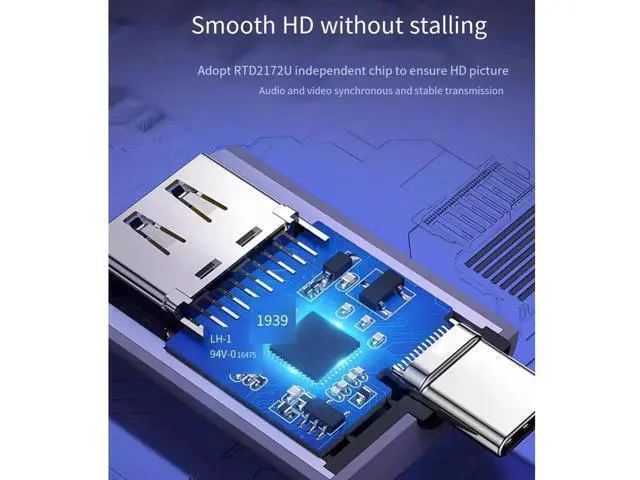 Alt view image 2 of 7 - 4K 60HZtypec to hdmi Converter dp Phone to Computer HD Adapter for macbook