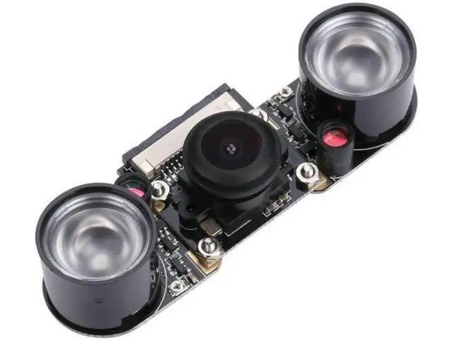 Alt view image 3 of 4 - Raspberry Pi 3 Model B Plus Camera Fisheye Wide Angle 5MP 1080p Night Vision Camera Module for Raspberry Pi 3 Model B+ and Model B