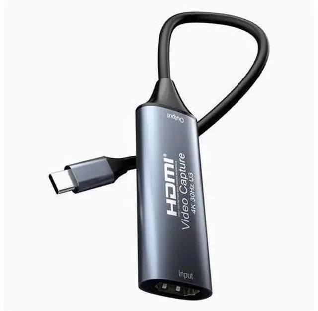 Alt view image 2 of 3 - Video capture card 4K switch laptop HD HDMI to USB 3.0 live broadcast capture