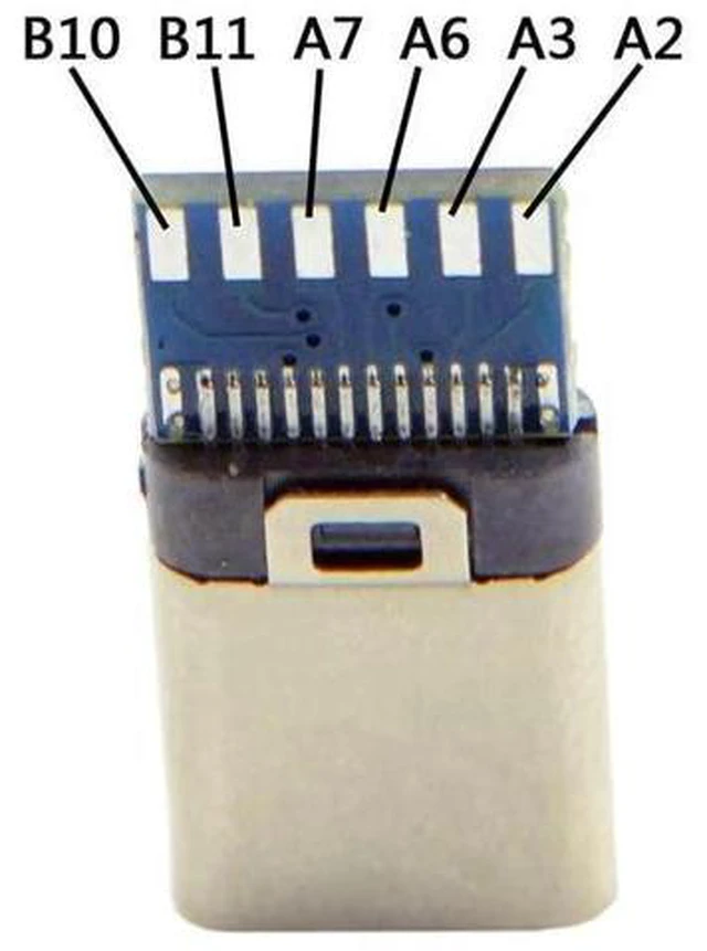 Alt view image 4 of 7 - Aomoproing 5set DIY 24pin USB 3.1 Type C USB-C Male Plug Connector SMT Type with 3.5mm SR and Housing Cover
