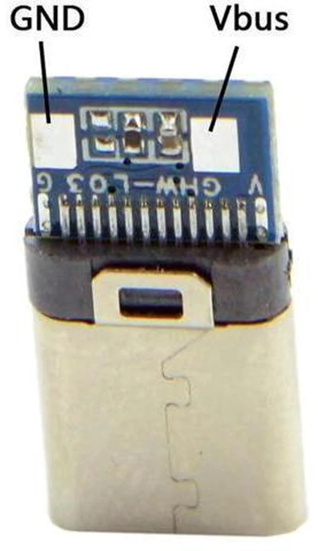 Alt view image 6 of 7 - Aomoproing 5set DIY 24pin USB 3.1 Type C USB-C Male Plug Connector SMT Type with 3.5mm SR and Housing Cover
