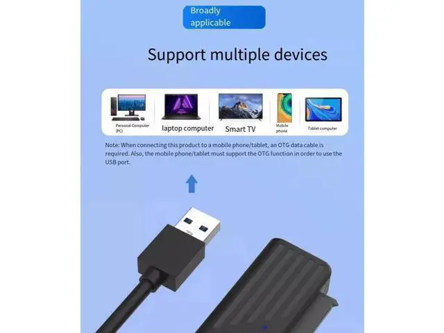 Alt view image 2 of 6 - SATA to USB3.0 hard drive enclosure adapter 5Gbps, suitable for 2.5-inch desktop and laptop computers to replace optical drives with mechanical ssd solid-state drives