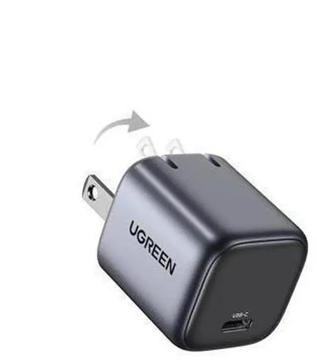 Main image of 30W USB C Charger Nexode Foldable GaN PPS Compact Fast Wall Charger Block USB-C Power Adapter for iPhone 16/15/14/13 Galaxy S24 Ultra/S23 (Black)
