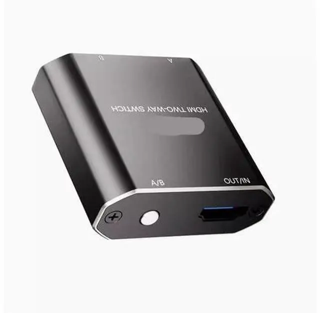 Main image of hdmi one minute two switcher splitter screen splitter 4K HD TV 2 into 1 set-top box with a monitor