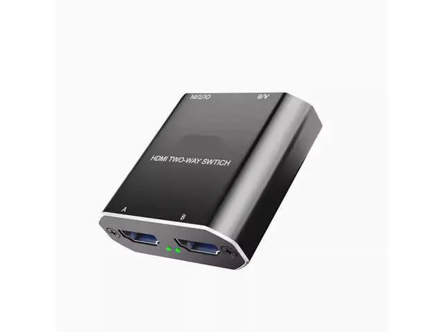 Alt view image 4 of 4 - hdmi one minute two switcher splitter screen splitter 4K HD TV 2 into 1 set-top box with a monitor