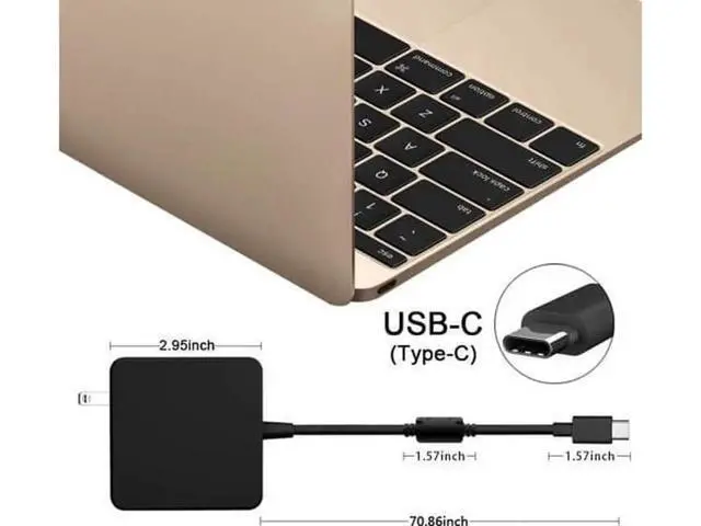 Alt view image 4 of 7 - 87W / 90W USB C Power Adapter, Type C Power Delivery PD Wall Charger 87W (Compatible 61W, 45W, 30W and 12W) for MacBook Pro Air 2018, HP, Dell, Lenovo and Any Laptops or Smart Phones with USB C