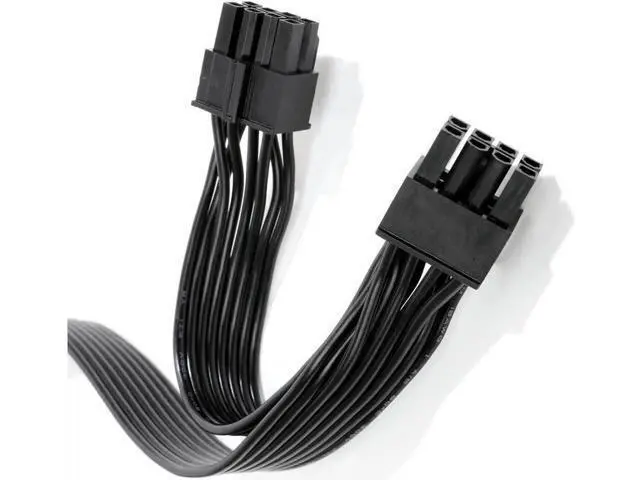 Alt view image 4 of 4 - Aomoproing PSU CPU 8 Pin to Dual 8 (4+4) Pin EPS Cable Male to Male CPU Power Cable for Seasonic Focus Prime ROG Thor Strix Modular Power Supply (70cm+15cm)