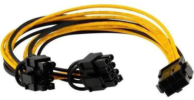 Main image of 5-pack PCI-E 6-pin to 2x 6+2-pin Power Splitter Cable PCIE PCI Express 5X
