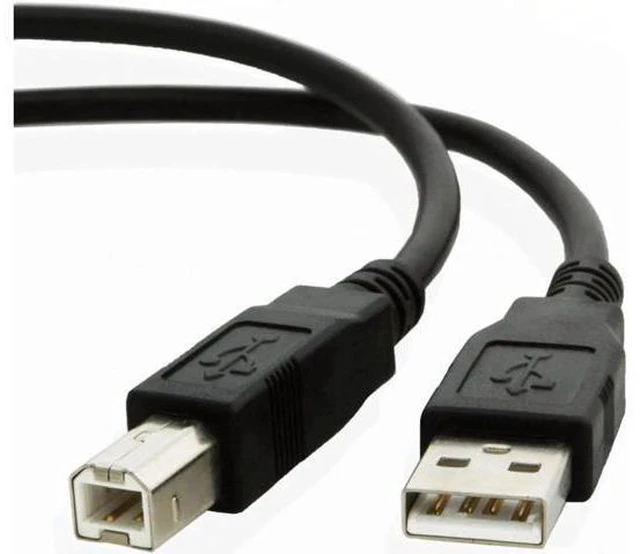 Alt view image 3 of 3 - Aomoproing 3 Pack 6 Ft Black A-Male to B-Male USB 2.0 High Speed Printer Cable for HP DeskJet 3755 All-in-One Printer