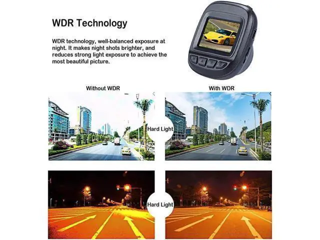 Alt view image 2 of 6 - Dash Cam 1080P Car DVR Dashboard Camera Recorder Full HD with 1.5" LCD Screen 150° Wide Angle Night Vision Loop Recording for Cars