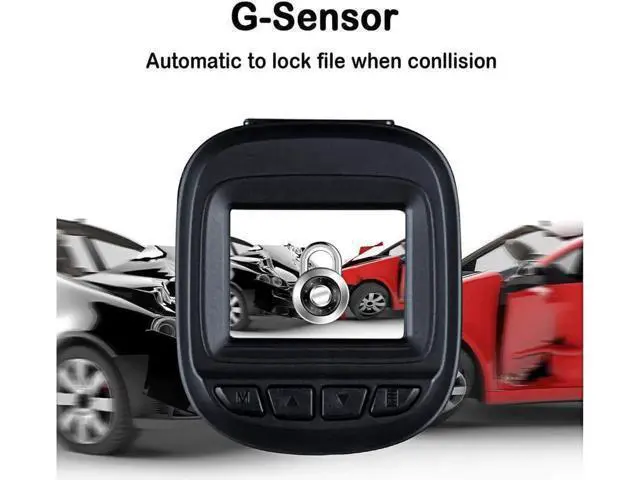 Alt view image 4 of 6 - Dash Cam 1080P Car DVR Dashboard Camera Recorder Full HD with 1.5" LCD Screen 150° Wide Angle Night Vision Loop Recording for Cars