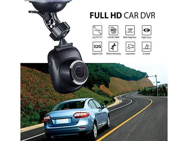 Alt view image 6 of 6 - Dash Cam 1080P Car DVR Dashboard Camera Recorder Full HD with 1.5" LCD Screen 150° Wide Angle Night Vision Loop Recording for Cars