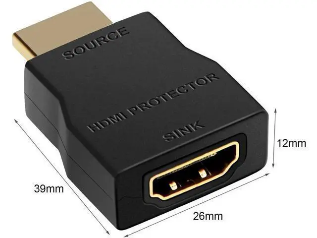 Alt view image 3 of 7 - HDMI Surge Protector, Mini Portable HDMI 1.4 Protector for ESD and Surge Protection, Support HDCP 4K 30Hz - 1 Pack