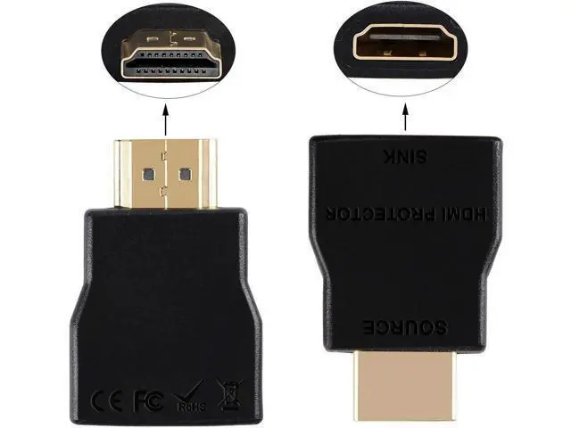 Alt view image 5 of 7 - HDMI Surge Protector, Mini Portable HDMI 1.4 Protector for ESD and Surge Protection, Support HDCP 4K 30Hz - 1 Pack