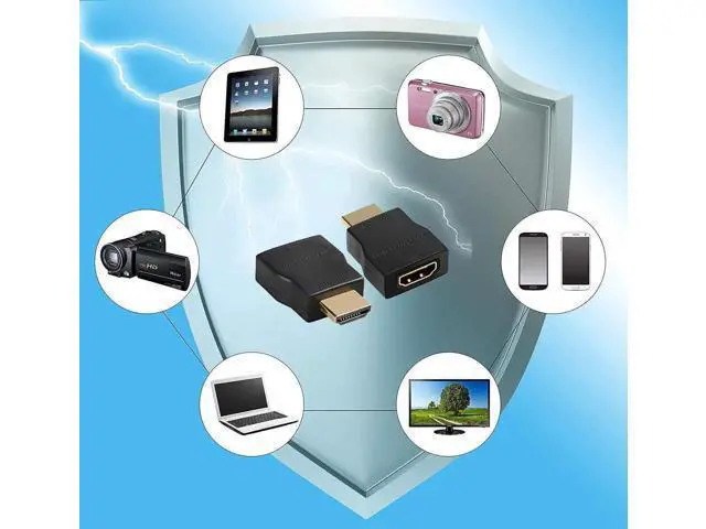 Alt view image 6 of 7 - HDMI Surge Protector, Mini Portable HDMI 1.4 Protector for ESD and Surge Protection, Support HDCP 4K 30Hz - 1 Pack