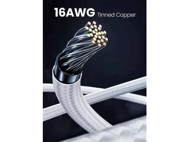 Alt view image 2 of 7 - Aomoproing16pin GPU Power Cable - 70cm PCI-e 5.0 12VHPWR 600W 12+4 Male to Male 12V-2x6 PSU Sleeved Cable for RTX 3090Ti 4070 Ti 4080 4090 5090 5080 5070 5070Ti to ATX 3.0 Modular Power Supply (White)