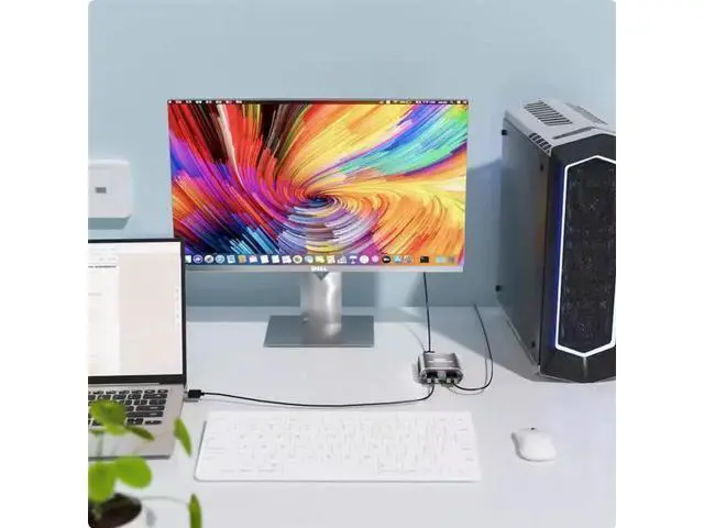 Alt view image 2 of 3 - hdmi divider one minute two 4K mini HDMI one in two out divider HD video on the same screen