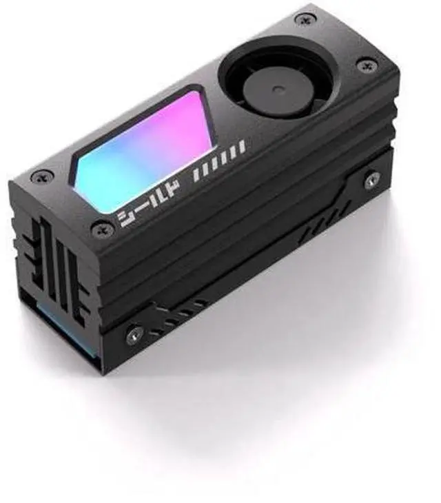 Main image of Shield ARGB M.2 SSD Heatsink with Build-in 20mm PWM Fan, Premium Aluminum Design,5V 3-Pin ARGB Sync, High-Performance SSD Cooler for M.2 2280-Black-1 Pack