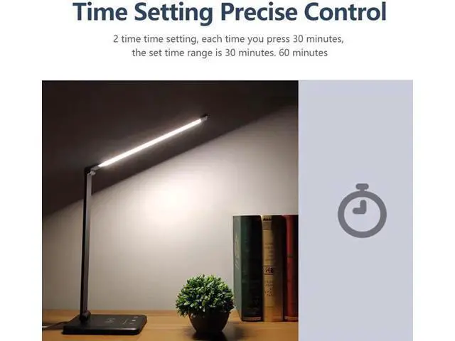Alt view image 2 of 7 - 52PCS LED Desk Lamp 5 Color x5 Dimable Level Touch USB Chargeable Reading Eye-protect with timer Table lamp Night Light