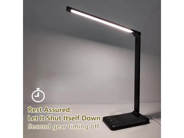 Alt view image 5 of 7 - 52PCS LED Desk Lamp 5 Color x5 Dimable Level Touch USB Chargeable Reading Eye-protect with timer Table lamp Night Light
