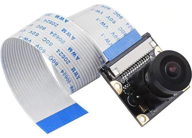 Alt view image 4 of 6 - Werleo For Raspberry Pi Camera Module Wide-Angel Fish-Eye Camera Lenses OV5647 Sensor with Raspberry Pi Zero Ribbon Cable & FPC Cable for Raspberry Pi 3B+ 3B 2B Zero