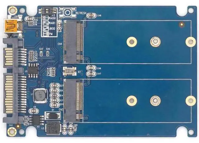 Main image of Dual M.2 NGFF ssd SATA3 adapter expansion card adapter SATA to NGFF 2.5 inch SATA