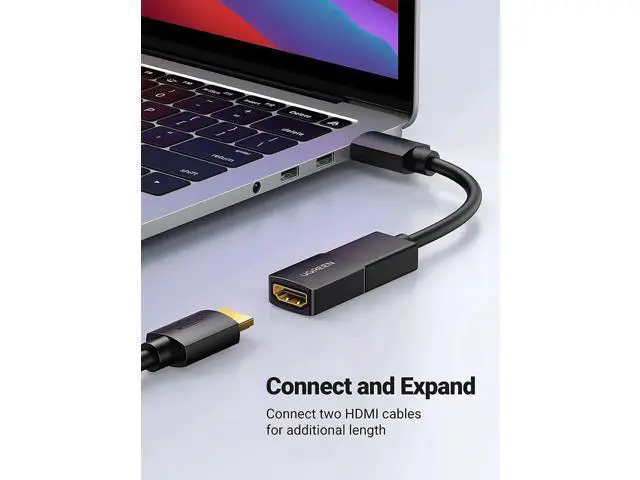 Alt view image 6 of 7 - HDMI Coupler 2 Pack 4K HDMI Adapter Female to Female HDMI Connector 3D 4K HDMI Extender Compatible with HDTV Roku TV Stick Chromecast Nintendo Switch Xbox One Playstation PS4 Laptop PC