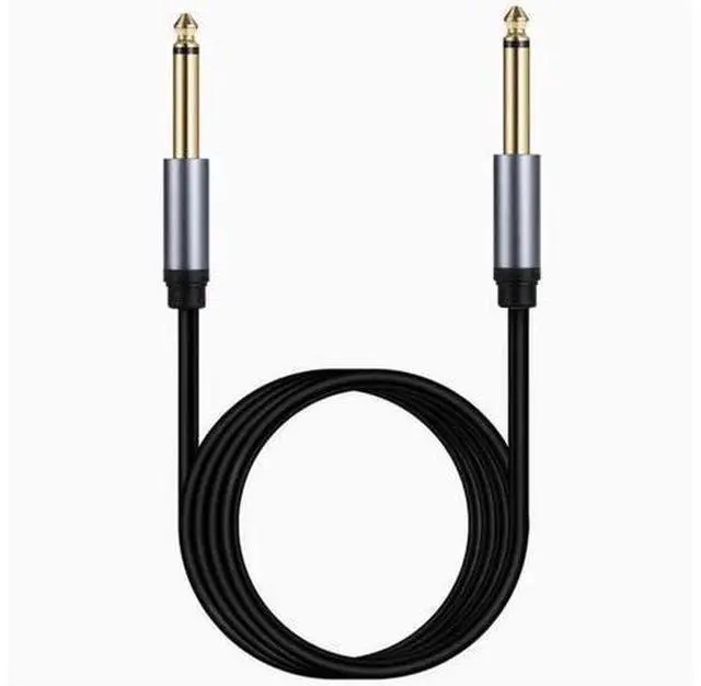 Main image of 6.35 male to male three core mono stereo noise cancellation MONO electric box sound mixer Guitar 6.5mm audio cable 5m