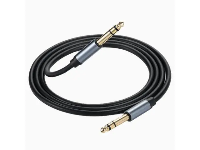 Alt view image 2 of 3 - 6.35 male to male three core mono stereo noise cancellation MONO electric box sound mixer Guitar 6.5mm audio cable 5m