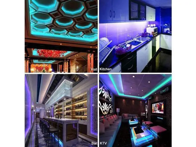 Alt view image 6 of 7 - Bluetooth LED Strip Lights 5050 10M (2 x 5M) 300 LED Stripes Lights Smart Phone Controlled Waterproof RGB LED Band Light for Home & Outdoor Decoration