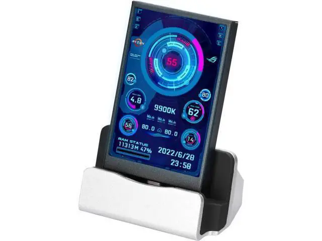 Alt view image 3 of 7 - 3.5 Inch IPS Display Screen USB Secondary Screen Computers CPU GPU RAM HDD Monitor Time Date Display Horizontal Vertical Screen Switch