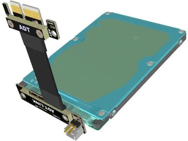 Alt view image 5 of 7 - PCIe 4.0 1x SSD To SFF-8639 (U.2) Adapter Cable For 2.5" NVMe U.2 SFF-8639 SSD