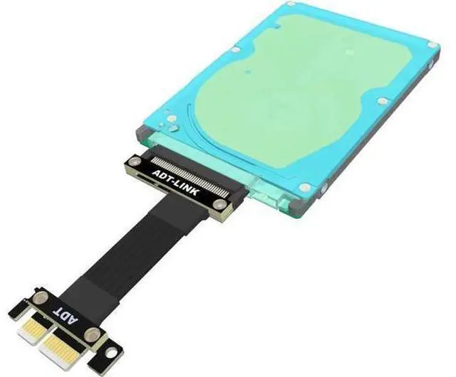 Alt view image 6 of 7 - PCIe 4.0 1x SSD To SFF-8639 (U.2) Adapter Cable For 2.5" NVMe U.2 SFF-8639 SSD